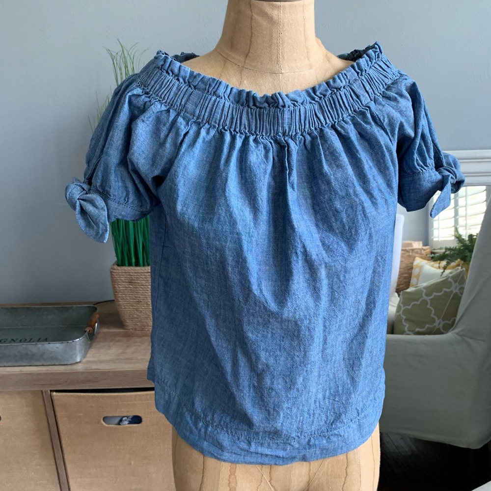 J. Crew pretty off shoulder tops